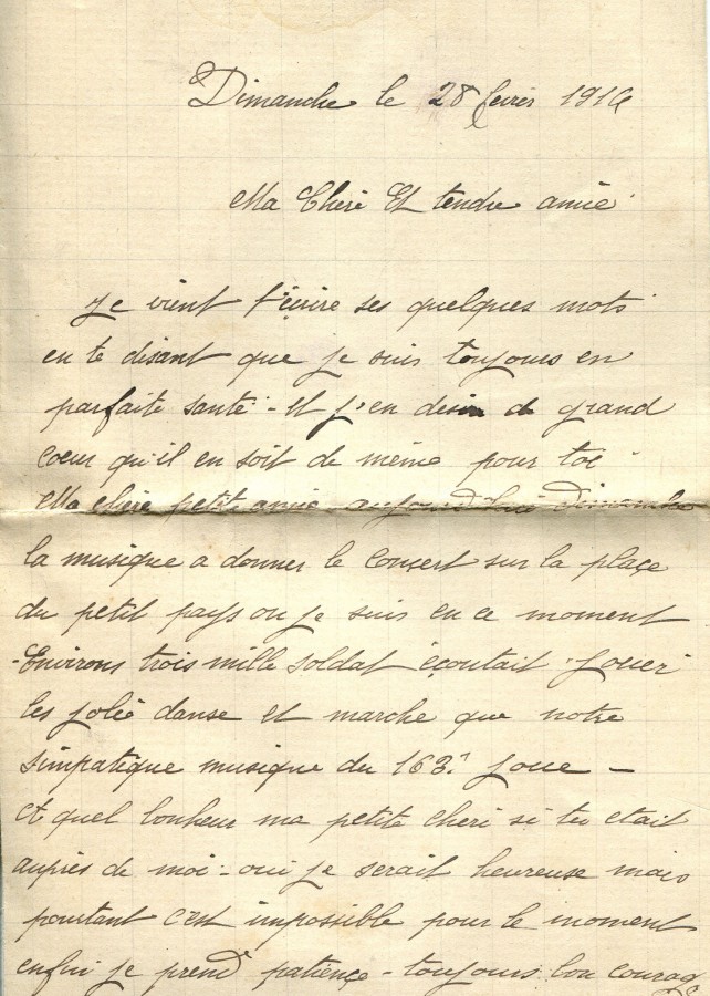 1 - Lettre de EugÃ¨ne Felenc Ã  sa fiancÃ©e datÃ©e du 28 fÃ©vrier 1914 (1).jpg