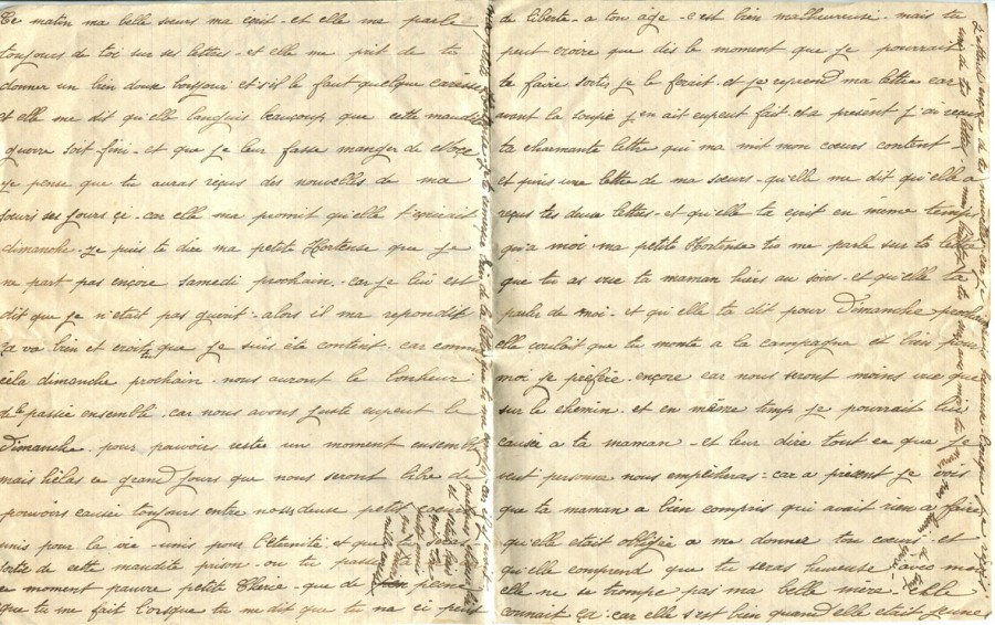 16 - Lettre d'Eugène Felenc à sa fiancée Hortense Faurite datée du 24 août 1915 - Page 2 & 3.jpg