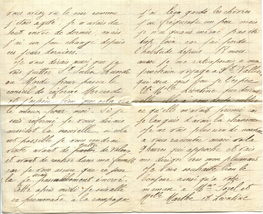 26 - Lettre de Joseph Lecommantous Ã  Hortense Faurite datÃ©e du 21 janvier 1916-Pages 2 & 3.jpg
