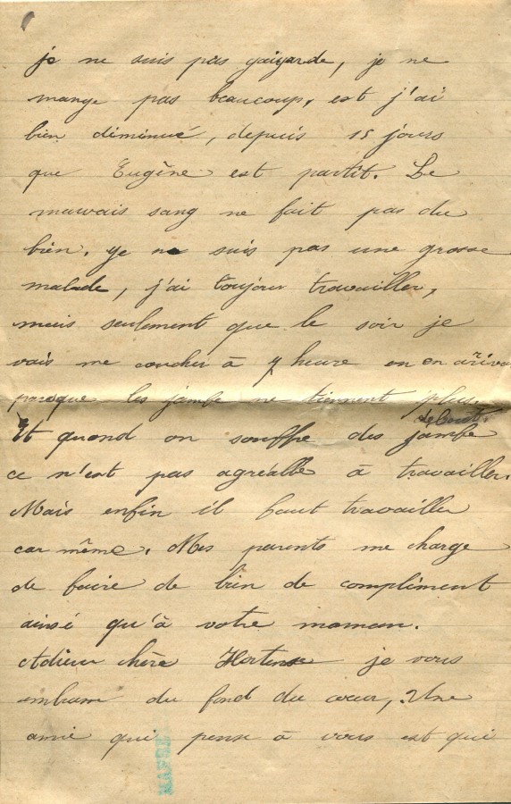 50 - Lettre de Marie Louise Felenc Ã  Hortense Faurite datÃ©e du 29 fÃ©vrier 1916- Page 4.jpg