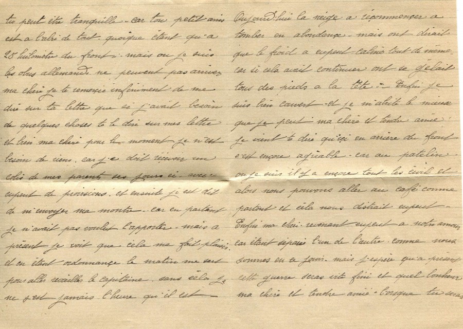 55 - Lettre d'EugÃ¨ne Felenc Ã  Hortense Faurite datÃ©e du 1er mars 1916-Page 2 & 3.jpg