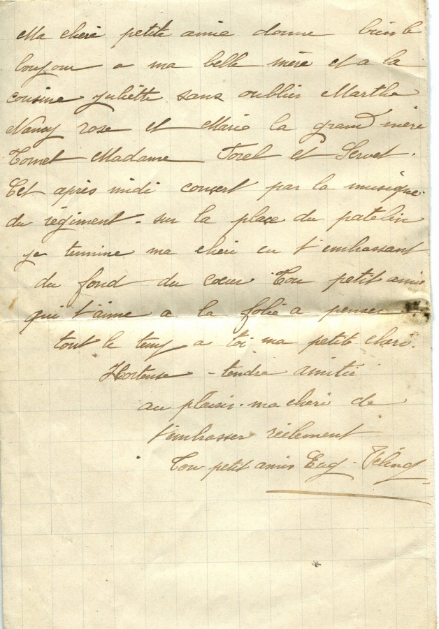 72 - Lettre d'EugÃ¨ne Felenc Ã  Hortense Faurite datÃ©e du 12 mars 1916 Page 4.jpg