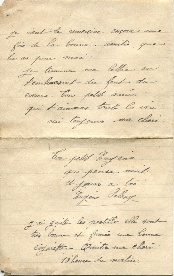 82 - Lettre d'EugÃ¨ne Felenc Ã  Hortense Faurite datÃ©e du 18 mars 1916- Page 4.jpg