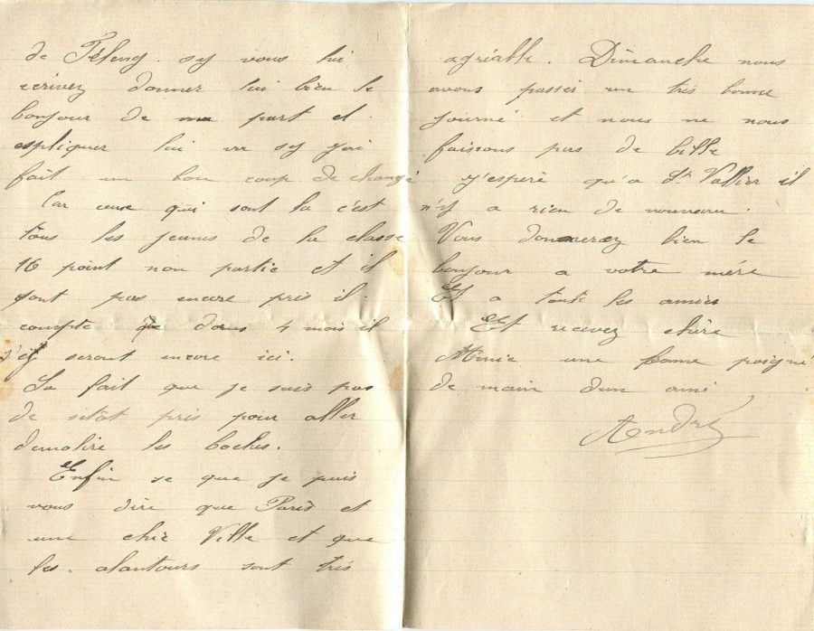 110 - Lettre d'AndrÃ© un ami adressÃ©e Ã  Hortense Faurite datÃ©e du 2 mai 1916 - Page 2.jpg