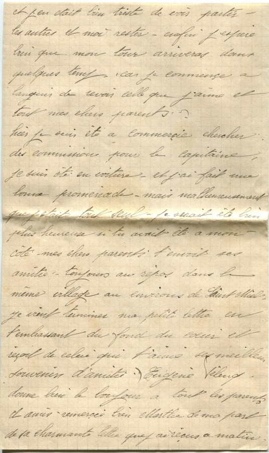 120 - Lettre d'EugÃ¨ne Felenc adressÃ©e Ã  sa fiancÃ©e Hortense Faurite datÃ©e du 6 mai 1916 - Page 2.jpg