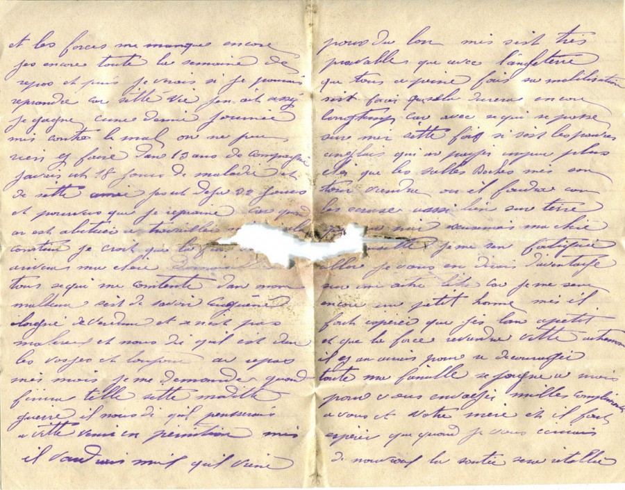 171 - Lettre de Louis Felenc adressÃ©e Ã  Hortense Faurite datÃ©e du 5 juin 1916 - Pages 2 & 3.jpg