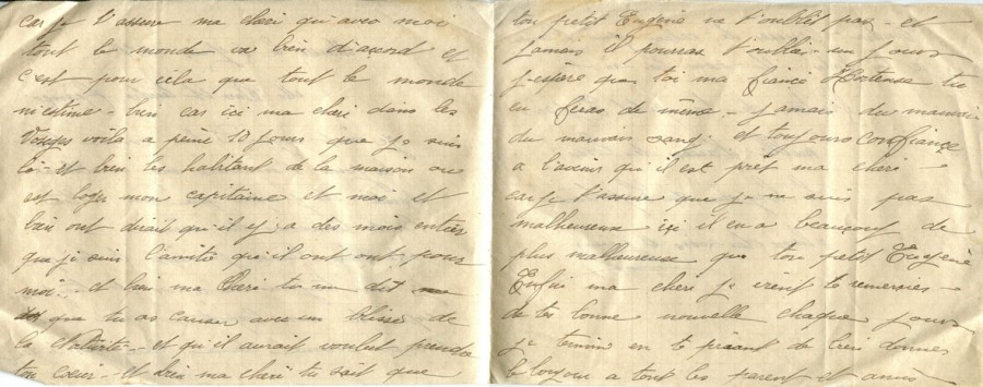 174 - Lettre d'EugÃ¨ne Faurite adressÃ©e Ã  Hortense Faurite datÃ©e du 6 juin 1916 - Pages 2 & 3.jpg