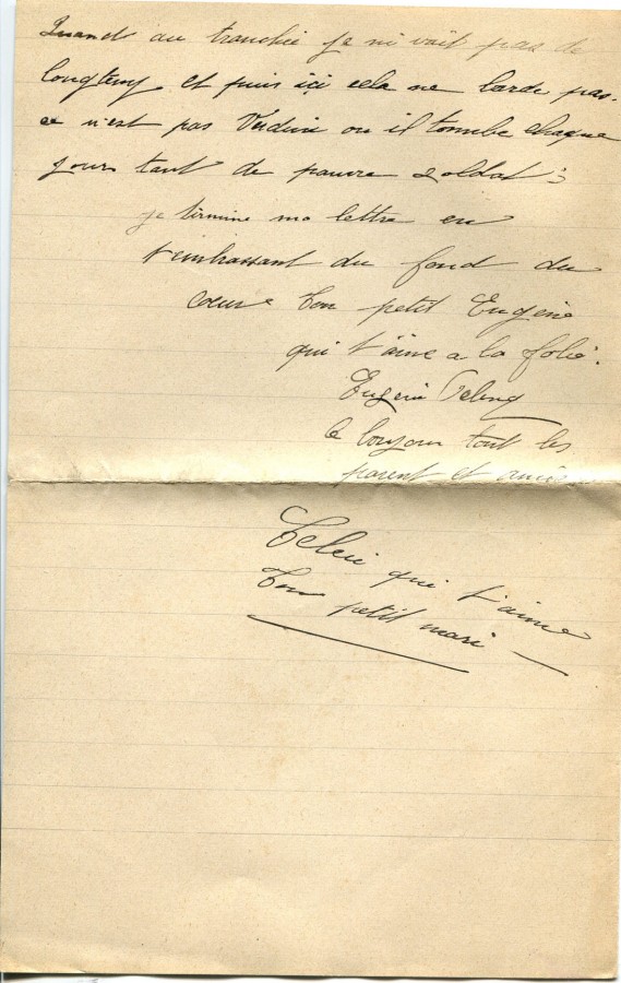 177 - Lettre d'EugÃ¨ne Felenc adressÃ©e Ã  Hortense Faurite datÃ©e du 9 juin 1916 - Page 2.jpg