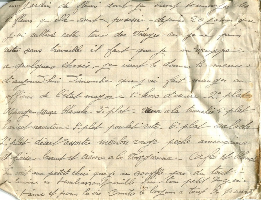 225 - Lettre d'EugÃ¨ne Felenc Ã  Hortense Faurite datÃ©e du 9 Juillet 1916 - Page 4.jpg