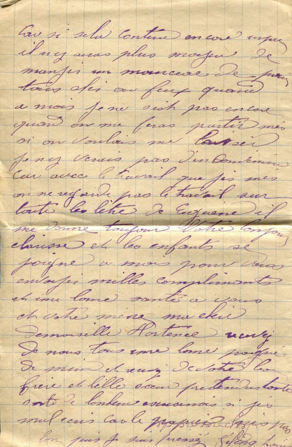 239 - Lettre de Louis Felenc Ã  Hortense Faurite datÃ©e du 16 juillet 1916 - Page 4.jpg