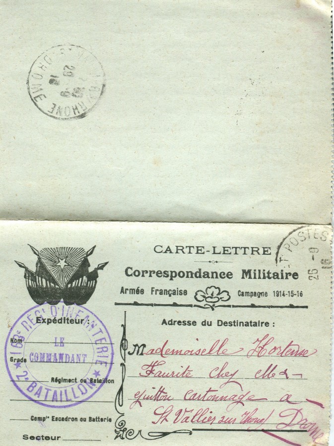 248 - Lettre de EugÃ¨ne Felenc Ã  sa femme datÃ©e du 25 septembre 1916 - 1.jpg