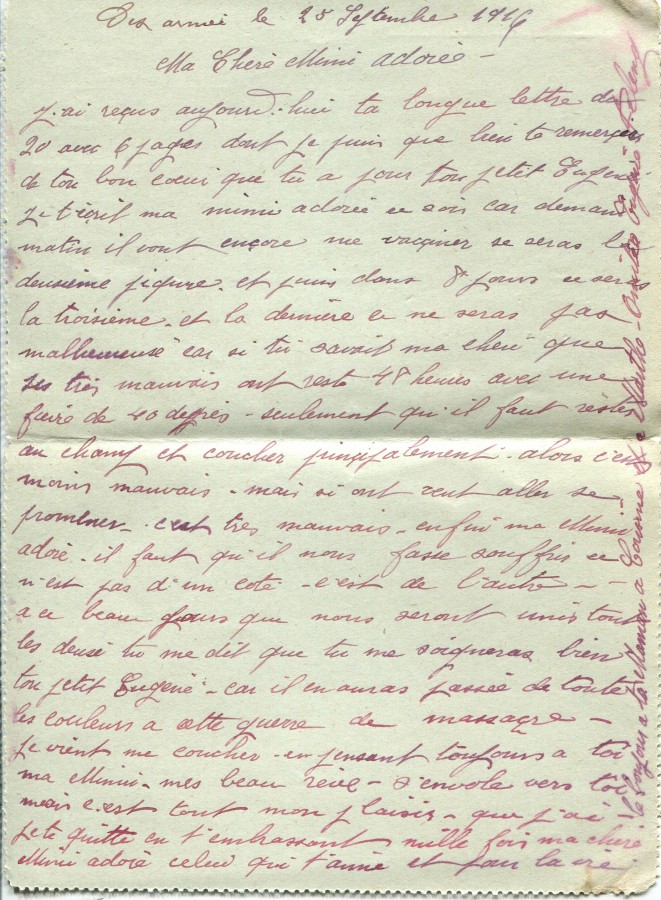 249 - Lettre de EugÃ¨ne Felenc Ã  sa femme datÃ©e du 25 septembre 1916- 2.jpg