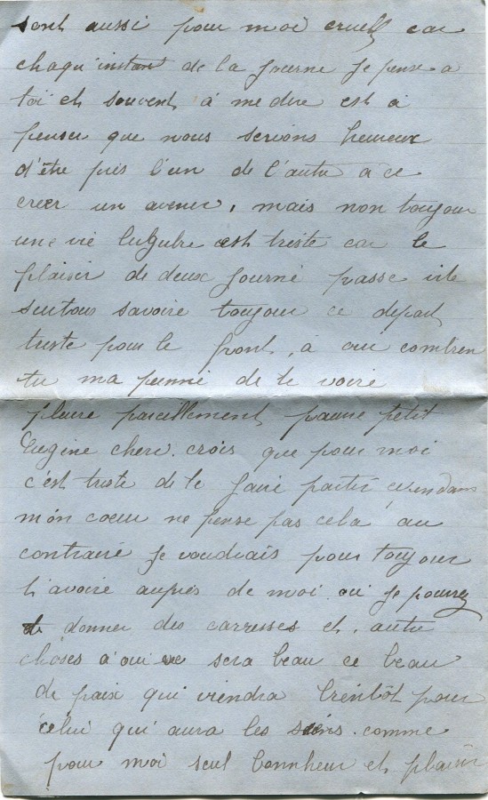9 - Lettre de Hortense Faurite Ã  EugÃ¨ne datÃ©e du 9 janvier 1917-page 4.jpg