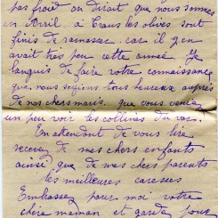 52 - Lettre de Justine Felenc Ã  Hortense Faurite datÃ©e du 29 janvier 1917-page 4.jpg