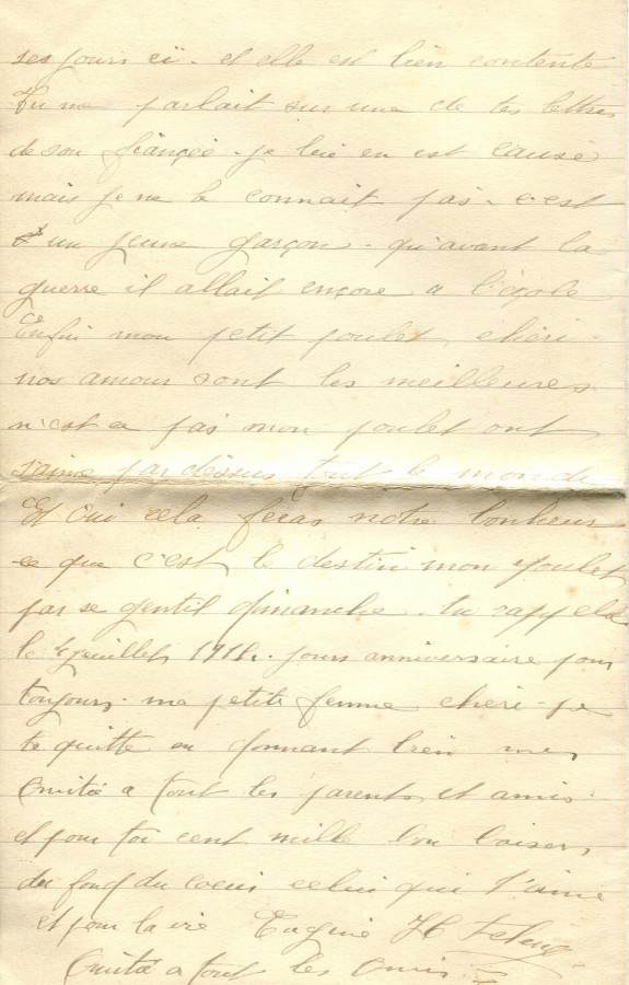 90 - 6 fÃ©vrier 1917-Lettre de EugÃ¨ne Felenc adressÃ©e Ã  Hortense Faurite-page 4.jpg