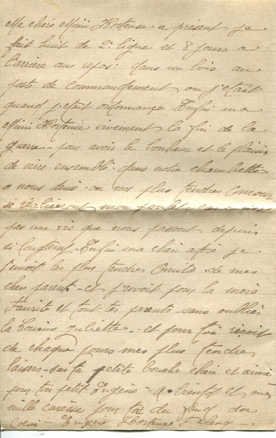 134 - 23 fÃ©vrier 1917-Lettre d'EugÃ¨ne Felenc adressÃ©e Ã  Hortense Faurite-page 4.jpg
