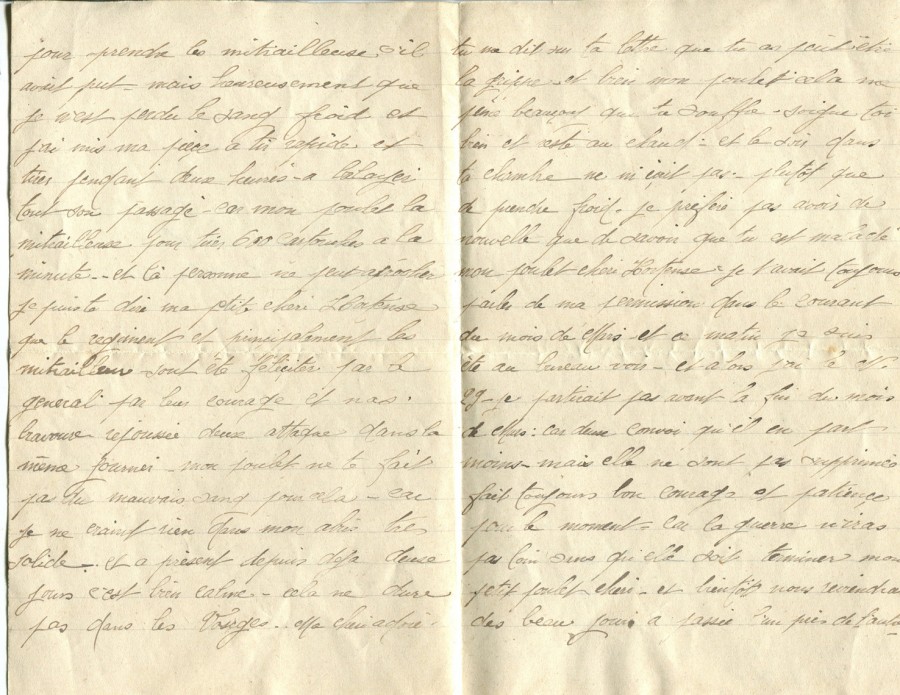 142 - 26 FÃ©vrier 1917 - Lettre de EugÃ¨ne Felenc adressÃ©e Ã  sa fiancÃ©e Hortense Faurite  - Page 2 & 3.jpg