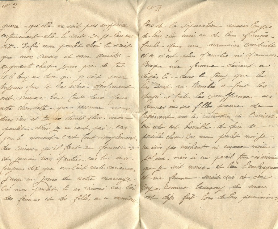 145 - 27 FÃ©vrier 1917 - Lettre de EugÃ¨ne Felenc adressÃ©e Ã  sa fiancÃ©e Hortense Faurite  - Page 2 & 3.jpg