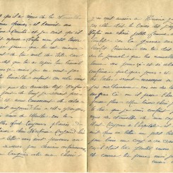 198 - 24 Mars 1917 - Lettre d'EugÃ¨ne Felenc adressÃ©e Ã  sa fiancÃ©e Hortense Faurite - Page 2 & 3.jpg