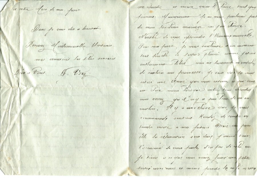 282 - 13 Mai 1917 - Lettre d'un ami adressÃ©e Ã  Hortense Faurite - page 2 & 4.jpg