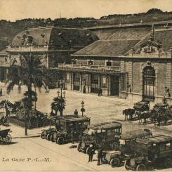 314 - 27 Mai 1917 - Recto d'une carte postale La Gare P.L.M d'EugÃ¨ne Felenc adressÃ©e Ã  sa fiancÃ©e Hortense Fautire.jpg