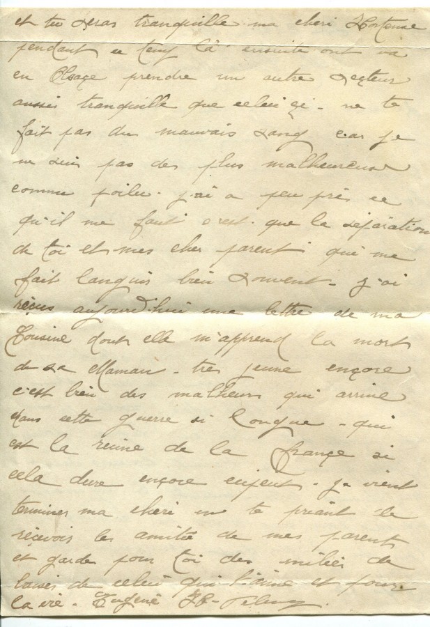 320 - 30 Mai 1917 - Lettre d'EugÃ¨ne Felenc adressÃ©e Ã  sa fiancÃ©e Hortense Faurite - Page 2.jpg