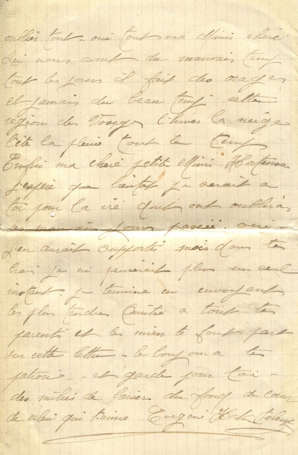 345 - 11 Juin 1917 - Lettre d'EugÃ¨ne Felenc adressÃ©e Ã  sa fiancÃ©e Hortense Fautire - Page 4.jpg