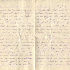336 - Lettre d'EugÃ¨ne Felenc adressÃ©e Ã  sa fiancÃ©e Hortense Fautire datÃ©e du 10 Juillet 1917 - Page 2 & 3.jpg