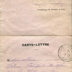 355 - Recto d'une carte-lettre de EugÃ¨ne Felenq adressÃ©e Ã  sa fiancÃ©e Hortense Fautire datÃ©e du 31 Juillet 1917.jpg