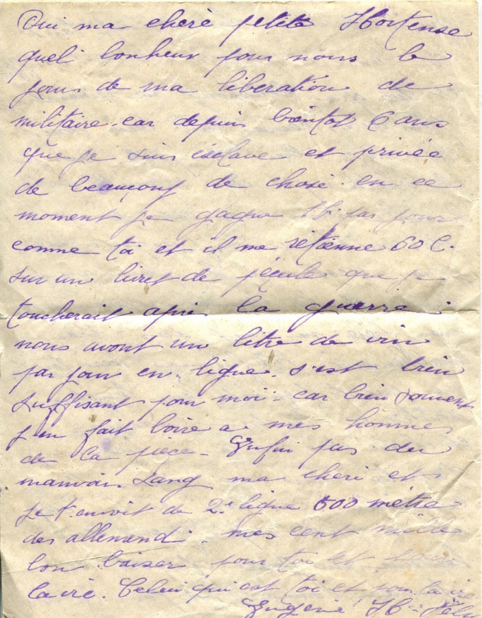 396 - 2 Septembre 1917 - Lettre d'EugÃ¨ne Felenc adressÃ©e Ã  sa fiancÃ©e Hortense Faurite - Page 4.jpg