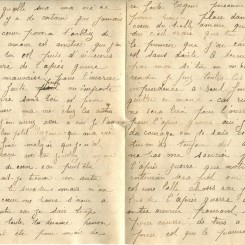 423 - 28 Septembre 1917 - Lettre d'Hortense Faurite Ã  son fiancÃ©e EugÃ¨ne Felenc - Page 2 & 3.jpg
