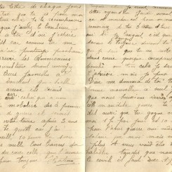 445 - 10 Octobre 1917 - Lettre d'Hortense Faurite Ã  son fiancÃ© EugÃ¨ne Felenc - Page 2 & 3.jpg