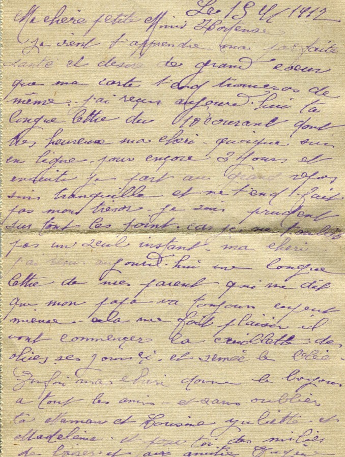 455 - 19 Octobre 1917 - Verso d'une carte-lettre d'EugÃ¨ne Felenc adressÃ©e Ã  sa fiancÃ©e Hortense Faurite.jpg