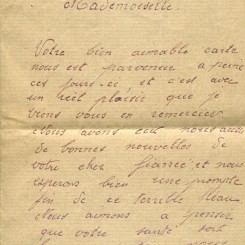 466 - 7 Novembre 1917 - Lettre d'un ami adressÃ©e Ã  Hortense Faurite - Page 1.jpg