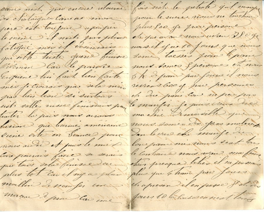 498 - 18 DÃ©cembre 1917  - Lettre de Louis Felenc adressÃ©e Ã  Hortense Faurite - Page 2 & 3.jpg