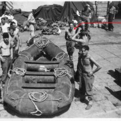 Photographie de Justin Bergogne le 14 aot 1944  Bastia, veille du dbarquement de Provence