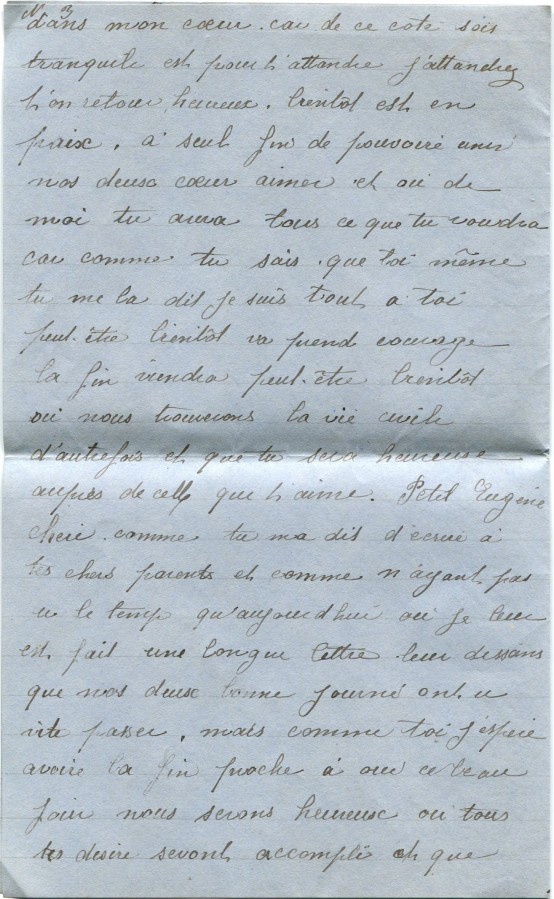 3 - Lettre de Hortense Faurite à Eugène son fiancé datée du 7 janvier 1917-page 3.jpg