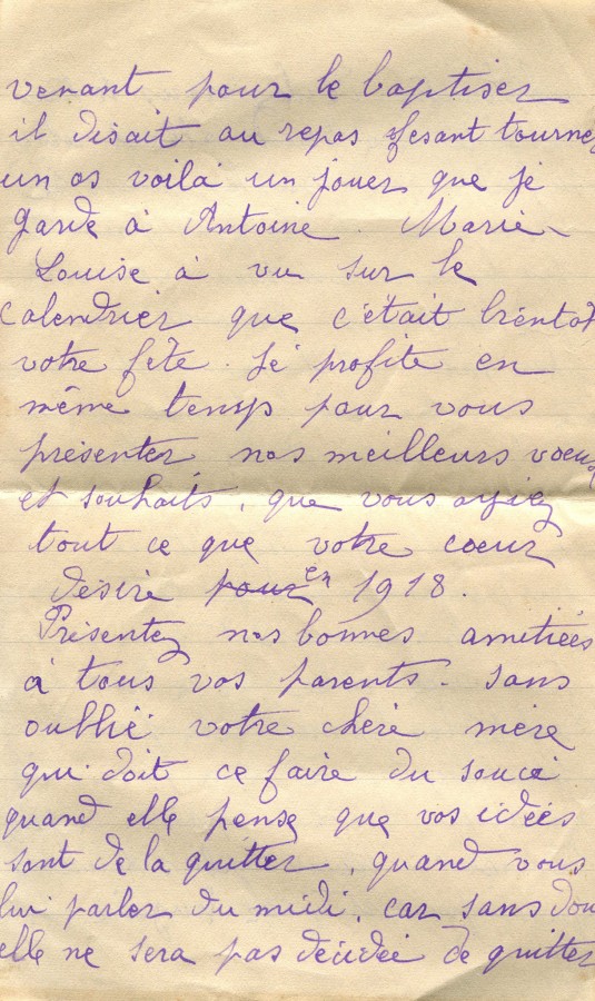 5 - Lettre de Justine Felenq adressée à Hortense Fautire datée du 8 Janvier 1917 page 4.jpg