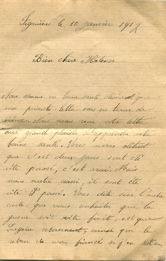 10 - Lettre de Marie-Louise Felenc à Hortense datée du 10 janvier-page 1.jpg