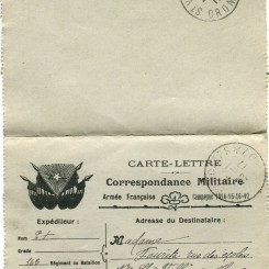 36 - Carte-lettre de Eugène Felenc adressée à sa fiancée Hortense Faurite datée du 23 Janvier 1917.jpg