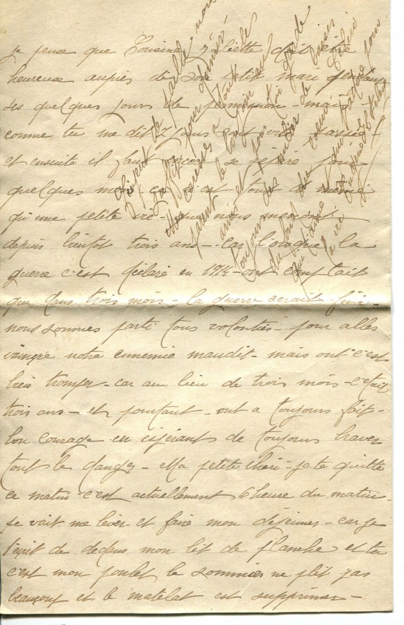 162 - 5 Mars 1917 - Lettre d'Eugène Felenc adressée à sa fiancée Hortense Faurite - Page 4.jpg