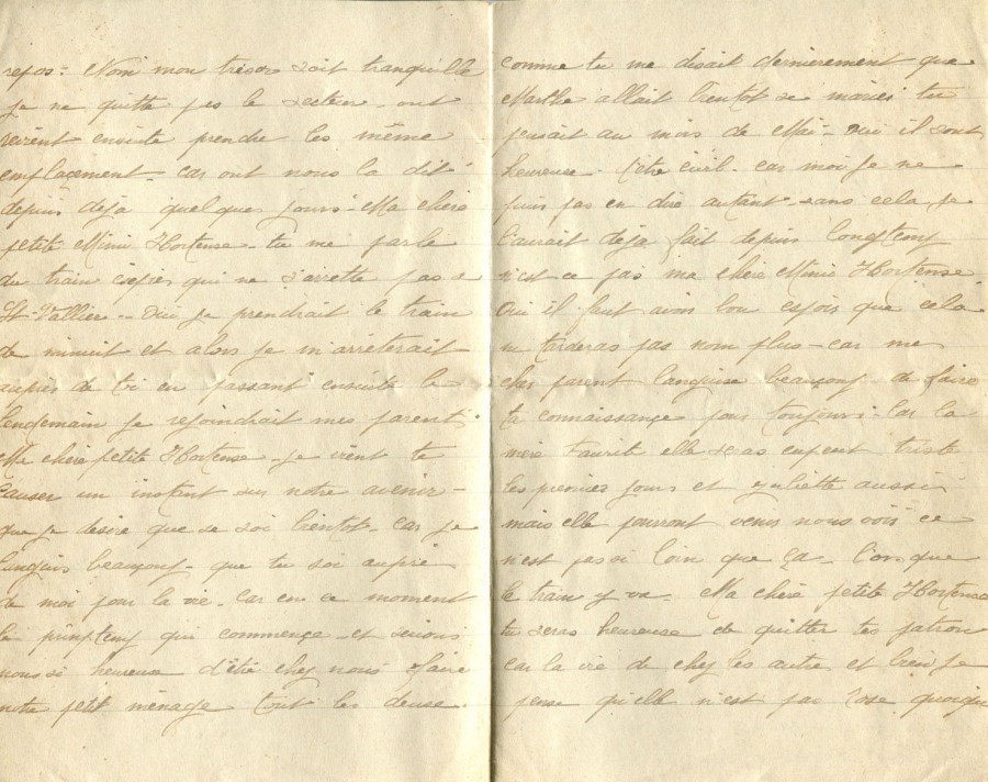 207 - 29 Mars 1917 - Lettre d'Eugène Felenc adressée à sa fiancée Hortense Faurite  - Page 2 & 3.jpg