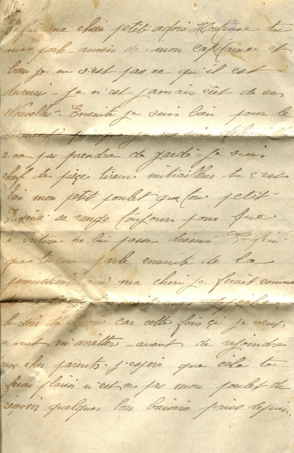 214 - (Non datée) Lettre d'Eugène Felenc adressée à sa fiancée Hortense Faurite - Page 2.jpg