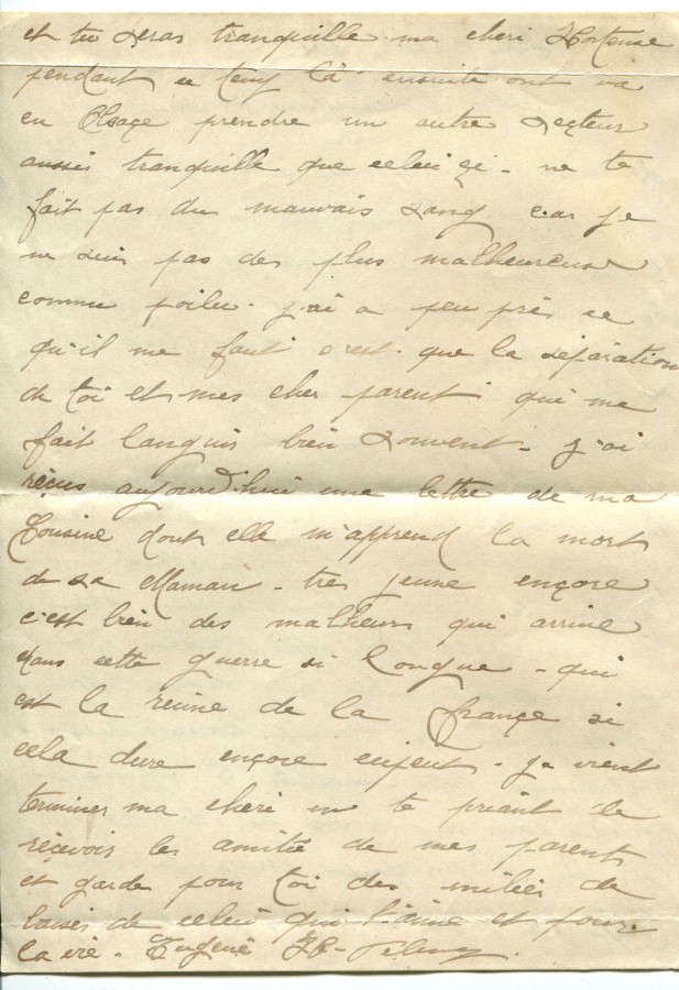 320 - 30 Mai 1917 - Lettre d'Eugène Felenc adressée à sa fiancée Hortense Faurite - Page 2.jpg