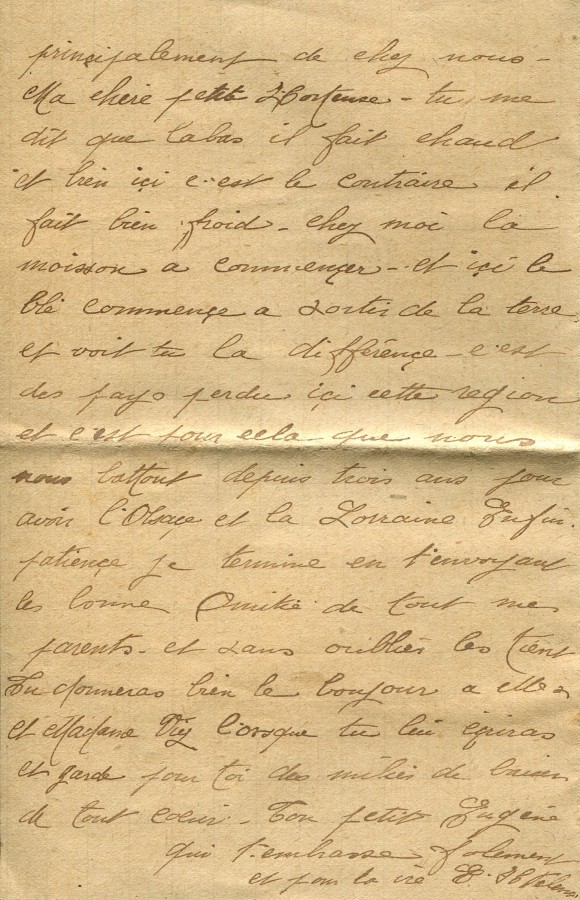 368 - 26 Juin 1917 - Lettre d'Eugène Felenc adressée à sa fiancée Hortense Fautire - Page 4.jpg