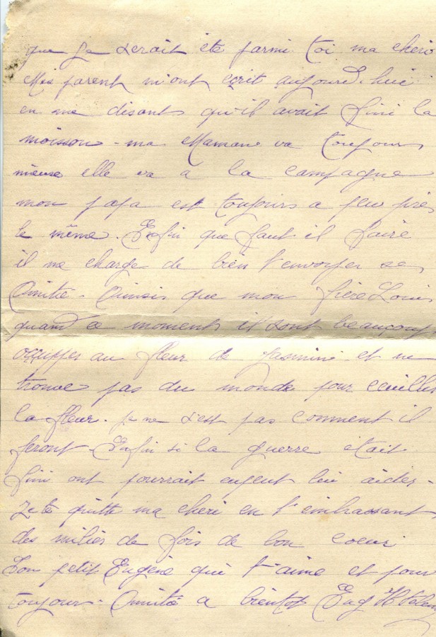 339 - Lettre d'Eugène Felenc adressée à sa fiancée Hortense Fautire datée du 12 Juillet 1917 - Page 2.jpg