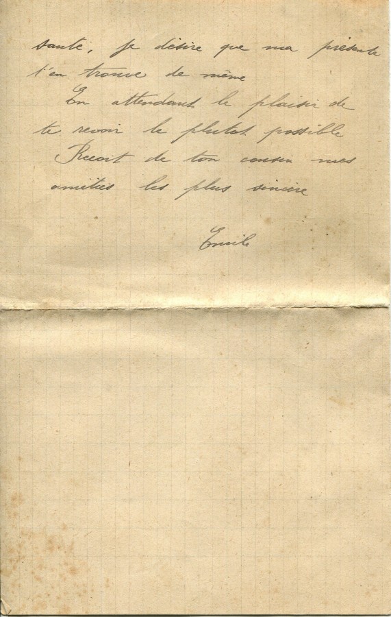 351 - Lettre d'Emile adressée à Hortense Fautire datée du 21 Juillet 1917 - Page 4.jpg