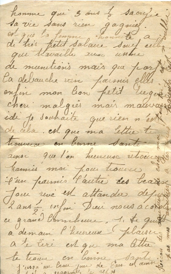 424 - 28 Septembre 1917 - Lettre d'Hortense Faurite à son fiancée Eugène Felenc - Page 4.jpg