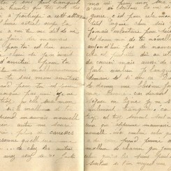 442 - 7 Octobre 1917 - Lettre d'Hortense Faurite adressée à son fiancé Eugène Felenc - Page 2 & 3.jpg