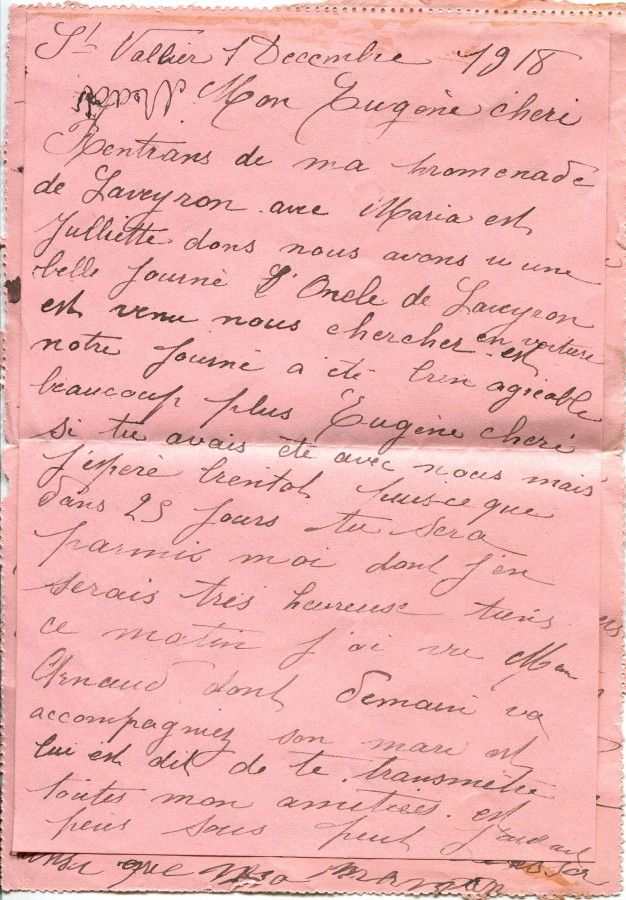 486 - Lettre de Hortense Faurite adressée à Eugène Felenc datée du 2 décembre 1918-Page 2.jpg